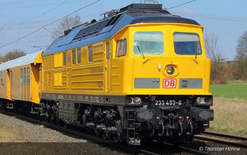 Arnold HN2601 DB Bahnbau Diesellokomotive 233 493-6 gelb  Ep.VI